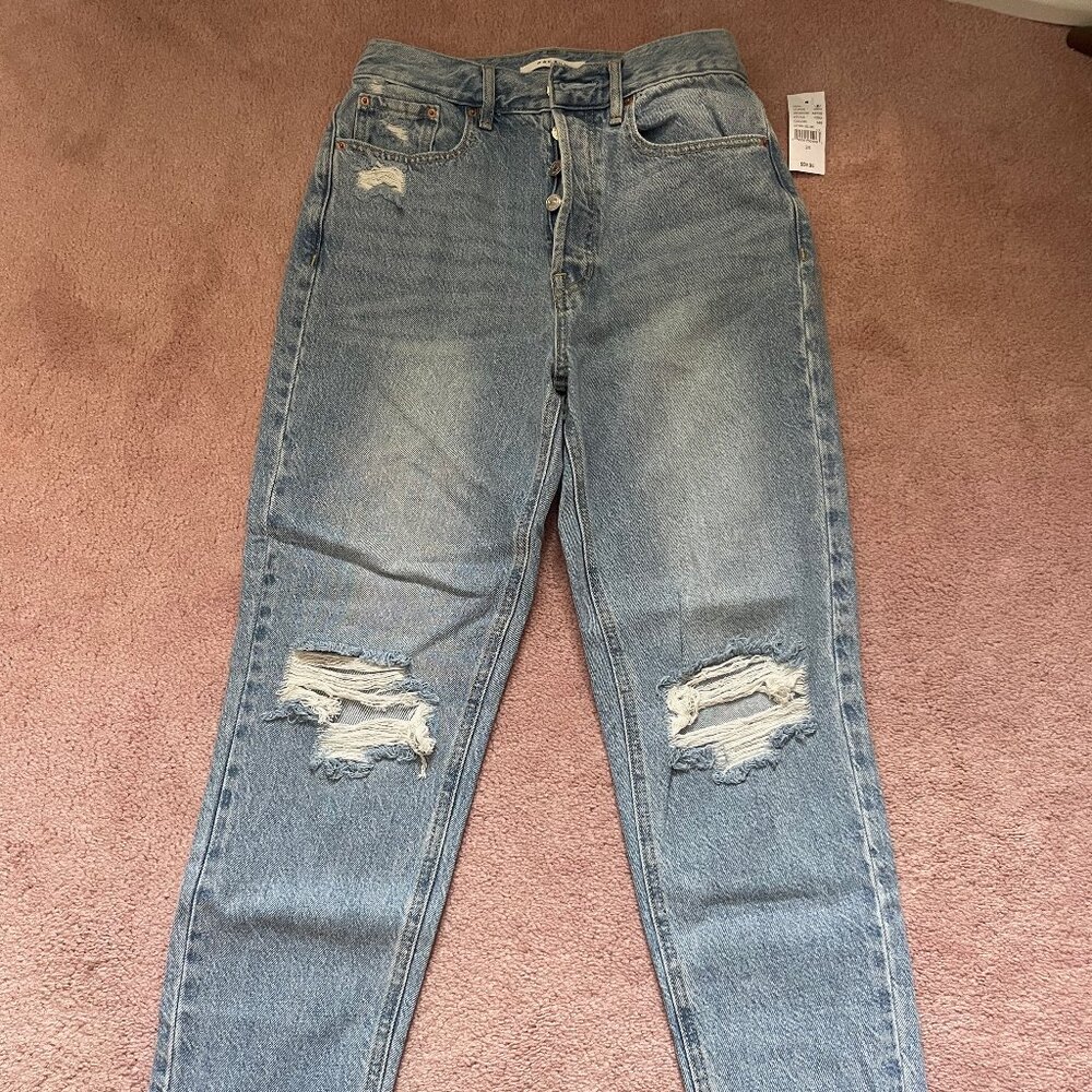 PacSun Medium Wash Ultra High Rise Slim Jeans, Size 26